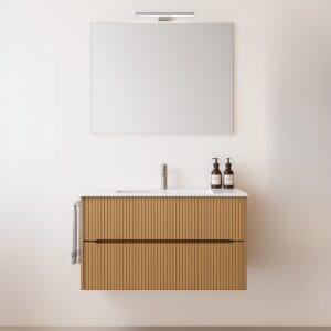 Mobile bagno sospeso da 60 cm con lavabo da appoggio