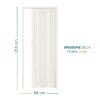 Porta a soffietto PVC bianco 84x215 cm spessore 3 cm