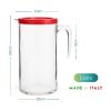 12-brocca-1l-misure Dimensioni brocca vetro con coperchio rosso 1 litro 20x11x10 cm