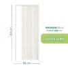 Porta a soffietto PVC bianco 84x215 cm spessore 0.6 cm