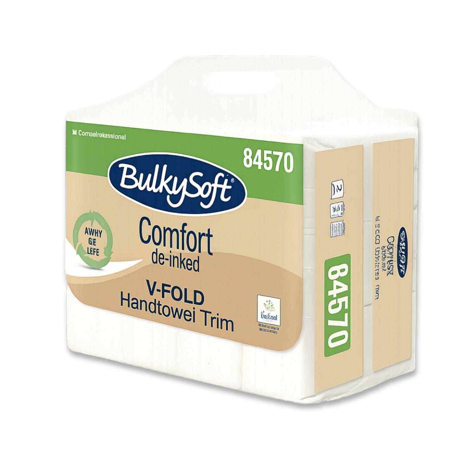 Confezione asciugamani BulkySoft Comfort V-Fold Handtowel Trim de-inked 2 veli