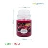 2-candela-ciliegia-misure Candela profumata ciliegia Black Cherry 510g misure 14x9,8 cm