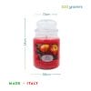 26-candela-mela-speziata-misure Candela mela speziata rossa 510g con misure 14x9,8 cm Made in Italy
