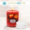 28-candela-mela-speziata-durata Candela mela speziata rossa accesa durata 100 ore