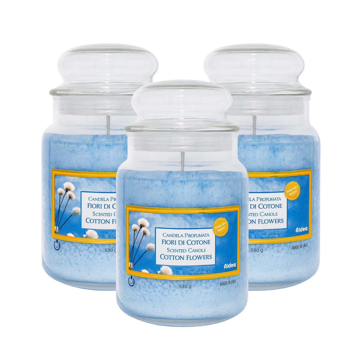 37-candela-fiori-di-cotone-principale Candela profumata fiori di cotone in barattolo di vetro da 530 g Made in Italy