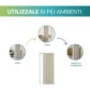 Porta a soffietto per casa, uffici, negozi e magazzini colore rovere chiaro