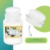 45-candela-gelsomino-tappo Candela profumata gelsomino con coperchio ermetico che mantiene la fragranza
