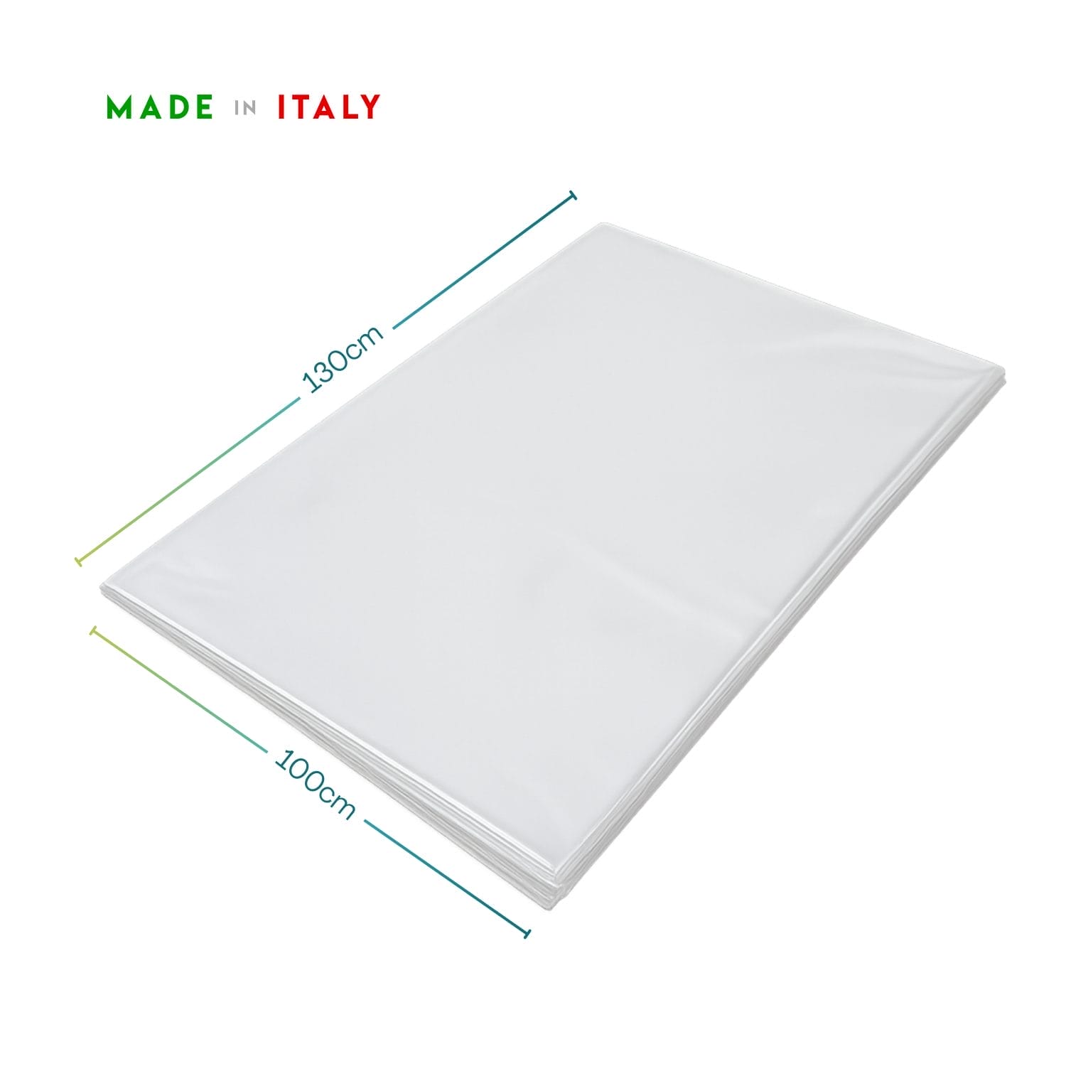 Fogli cellophane trasparenti 100x130 cm Made in Italy per confezioni regalo