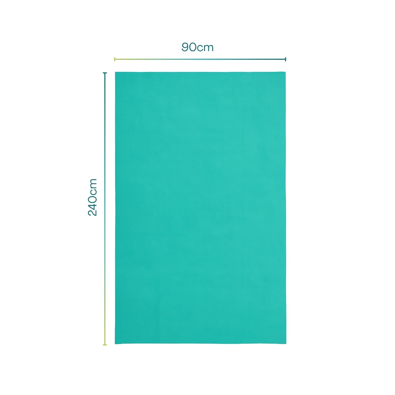 Lenzuolo medico verde 90x240 cm, ideale per lettini e barelle