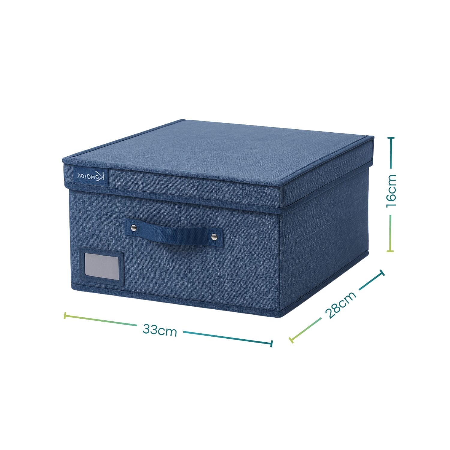 Scatola contenitore blu con coperchio – dimensioni 33x28x16 cm