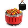 bbq da tavola principale Barbecue da tavolo con spiedini assortiti e borsa per trasporto inclusa
