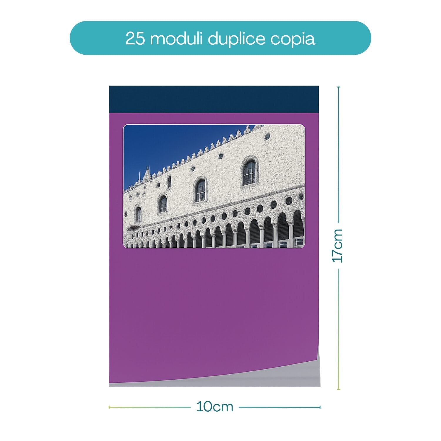 Blocco comande formato 10x17 cm con 25 moduli duplice copia per ristorazione