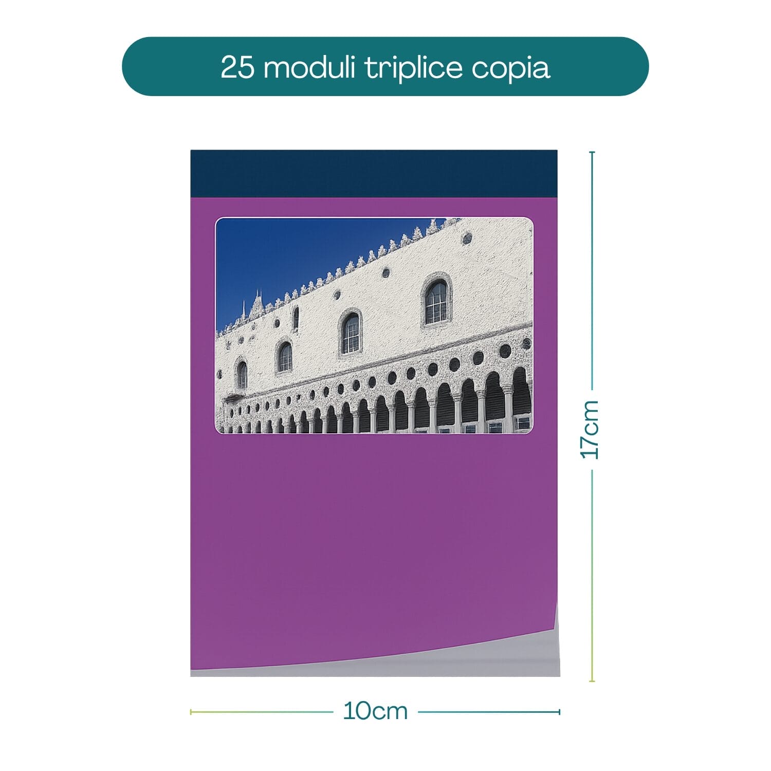Blocco comande formato 10x17 cm con 25 moduli triplice copia per ristorazione