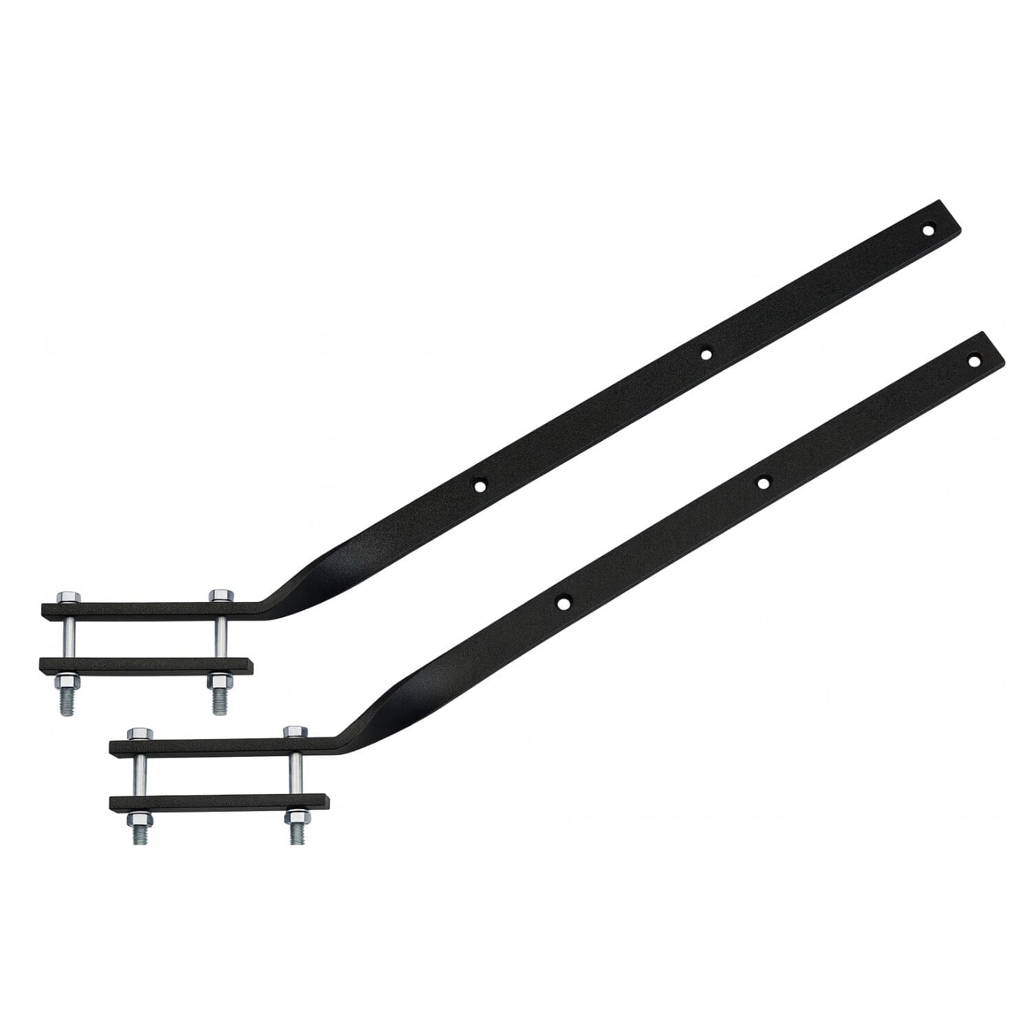 Set 2 bracci stendibiancheria da balcone in ferro verniciato con perni in acciaio