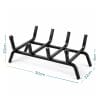brucialegna a 4 barre misure Brucialegna a 4 barre in ferro battuto con misure 30x32x20 cm