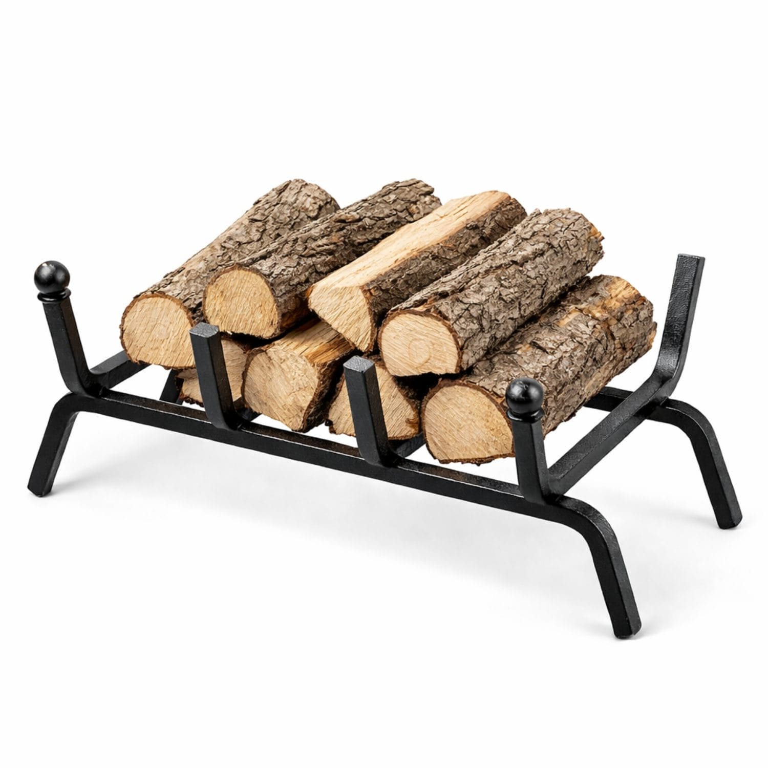 brucialegna a 4 barre principale Brucialegna da camino con legna ardente per riscaldamento domestico