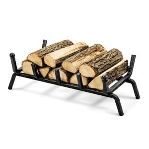 Brucialegna per camino in ferro battuto 40x32x20 cm