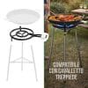 bruciatore a gas cavallettto Bruciatore a gas per paella compatibile con cavalletto treppiede, ideale per uso outdoor