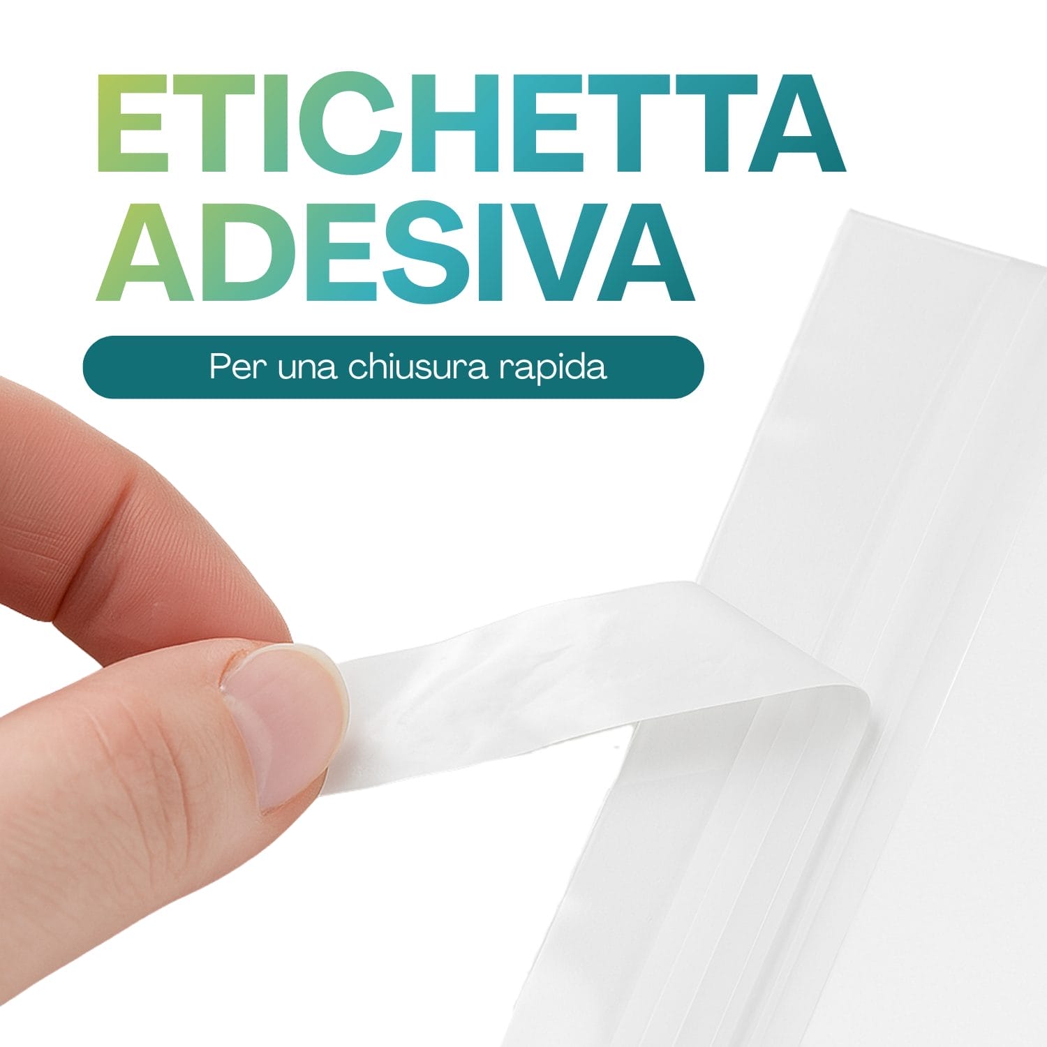 Bustine autoadesive con etichetta adesiva per chiusura rapida e sicura