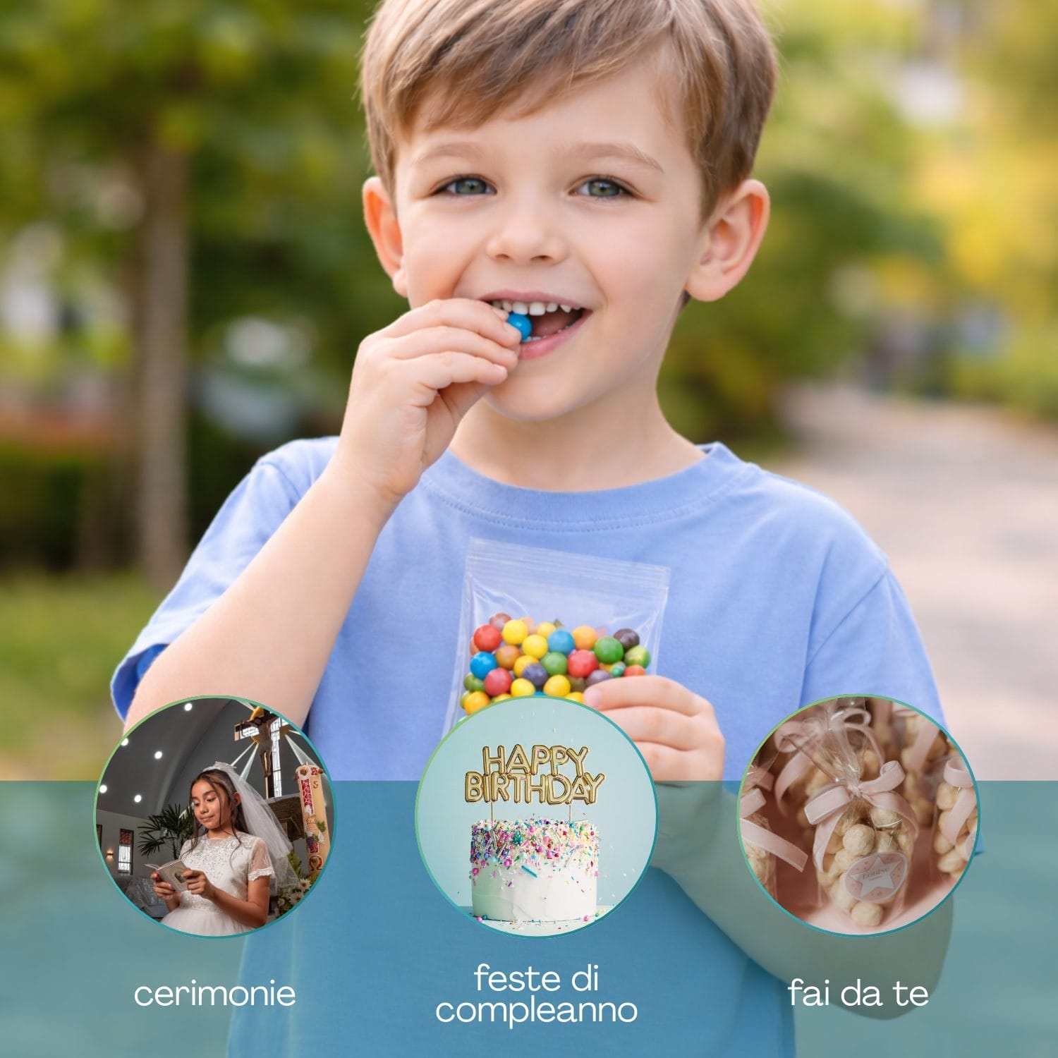 Bustine autoadesive per feste, compleanni e confezioni fai da te