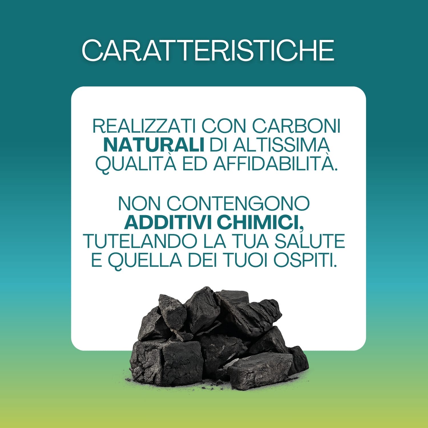 Carbone vegetale di legna naturale senza additivi per barbecue