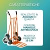 carrello portapacchi caratteristiche Carrello portapacchi saliscale in acciaio con ruote triple e maniglie antiscivolo