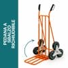 carrello portapacchi pedana Carrello portapacchi con pedana ribaltabile richiudibile salvaspazio