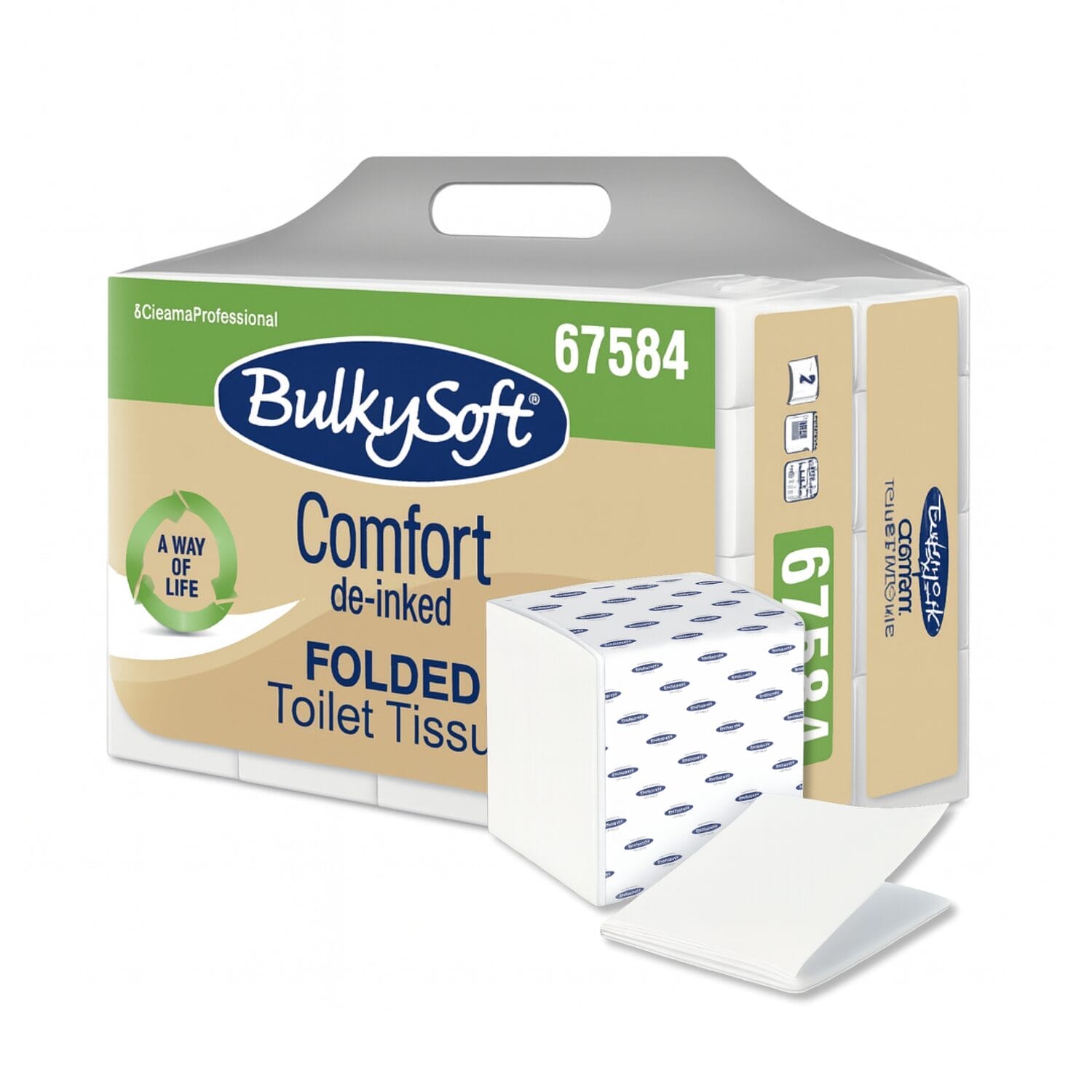 Carta igienica interfogliata BulkySoft Comfort 2 veli confezione