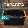 cassetta attrezzi piccola capacità Cassetta attrezzi 10 litri compatta per utensili e accessori