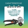 cesoie per innesto e potatura caratteristiche Cesoia da innesto con 3 lame intercambiabili per rami, viti e piante fino a 12 mm