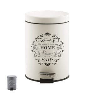 Cestino da bagno in metallo 5 Litri