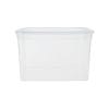 Scatola contenitore plastica 43 litri trasparente con coperchio resistente
