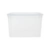 Scatola contenitore plastica 43 litri trasparente con coperchio resistente