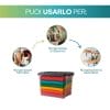 Contenitore plastica 59 litri ideale per armadio, dispensa e lavanderia