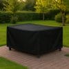 copertura per tavolo e 4 sedie coreografica Telo protettivo nero per tavolo e 4 sedie da esterno resistente a pioggia e sole