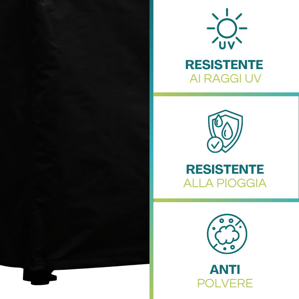 Copertura tavolo esterno resistente ai raggi UV alla pioggia e alla polvere