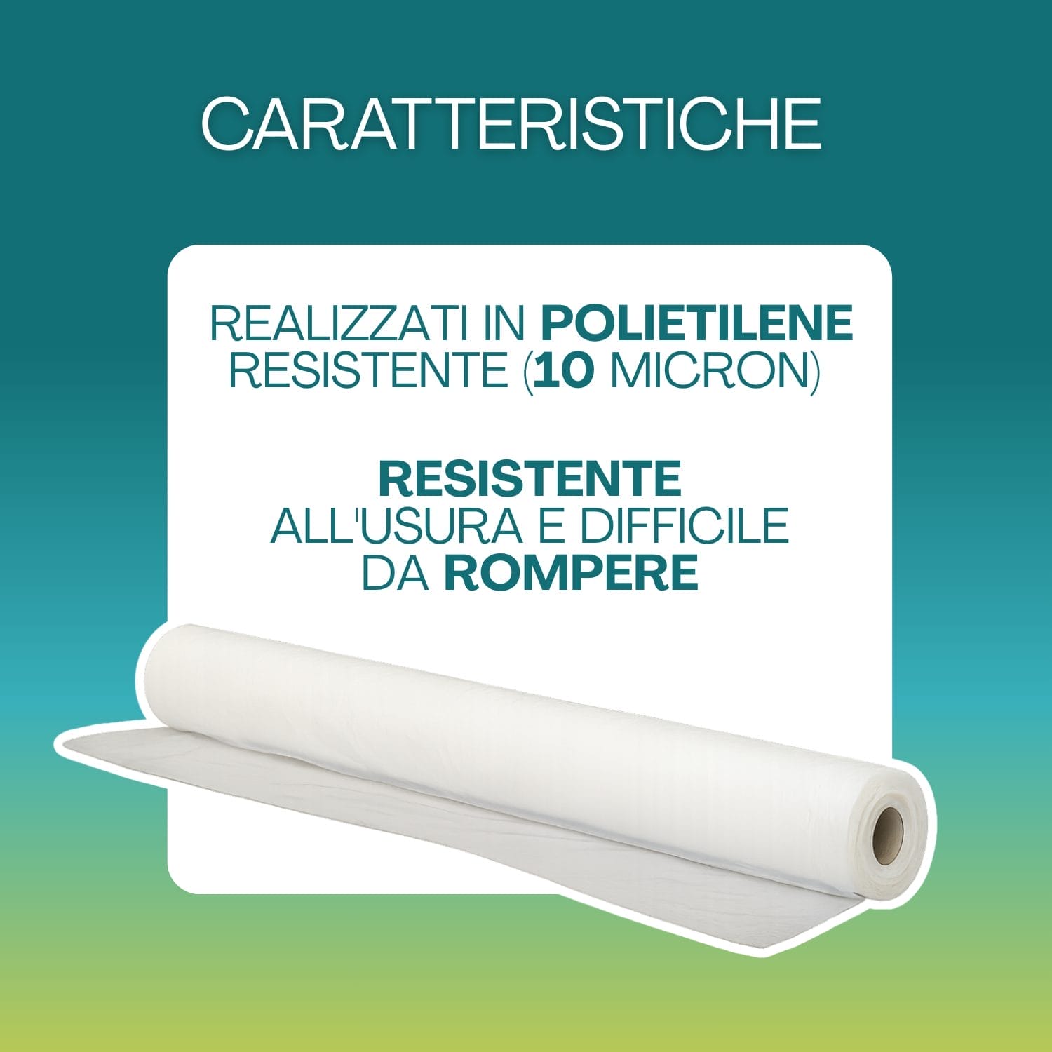 Rotolo coprisedili auto in polietilene 10 micron resistente e antiusura