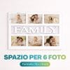 cornice family multifoto 6 slot Cornice FAMILY multifoto con spazio per 6 foto formato 10x15 cm