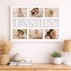 cornice family multifoto coreografica Cornice FAMILY multifoto bianca da parete con 6 fotografie inserite