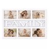 cornice family multifoto principale Cornice FAMILY multifoto bianca con 6 foto orizzontali da parete