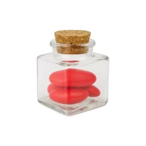 Portaconfetti vetro 4x4x4 cm