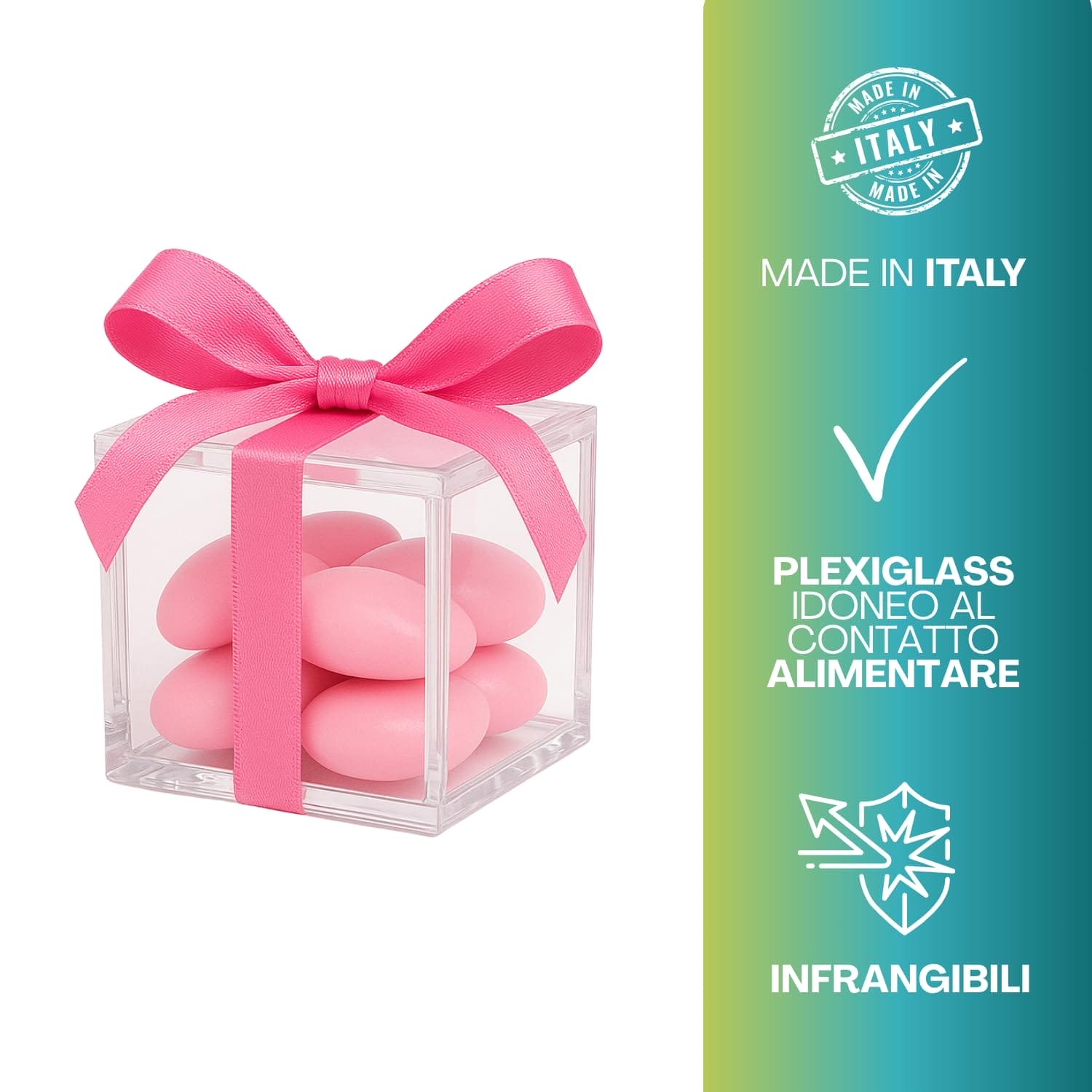 Scatolina plexiglass per alimenti Made in Italy, infrangibile e idonea al contatto alimentare
