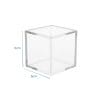 Scatolina cubo plexiglass trasparente 5x5 cm per confetti, bomboniere e regali evento