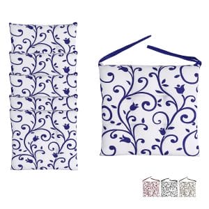 Set 6 Cuscini per sedie 40×40 cm Fantasia Fiori