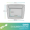 Display eliminacode dimensioni 29x25,5 cm con cavo alimentazione 185 cm