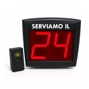 Display eliminacode con telecomando