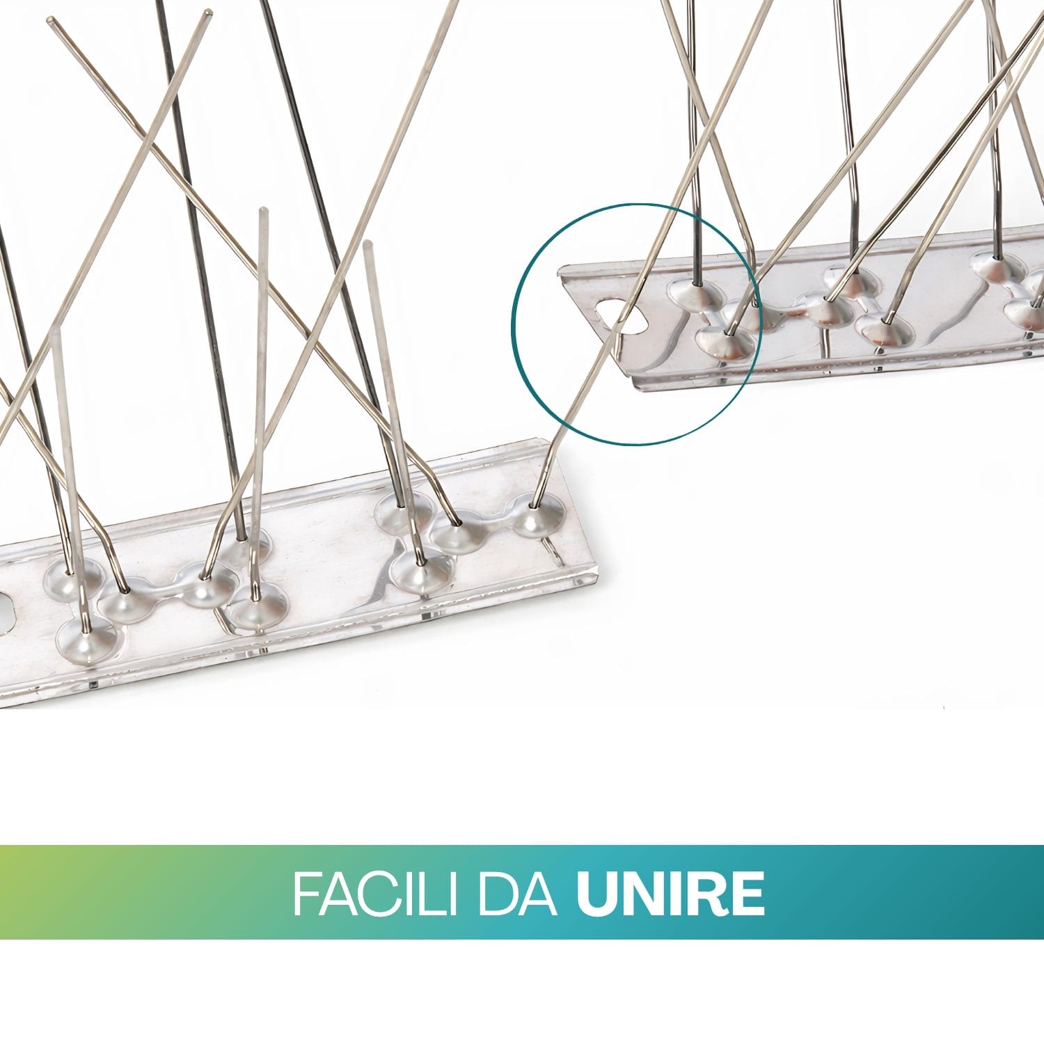 Dissuasori piccioni modulari facili da unire per copertura continua