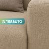 divano beige tessuto Dettaglio divano in tessuto beige con trama resistente e finitura morbida