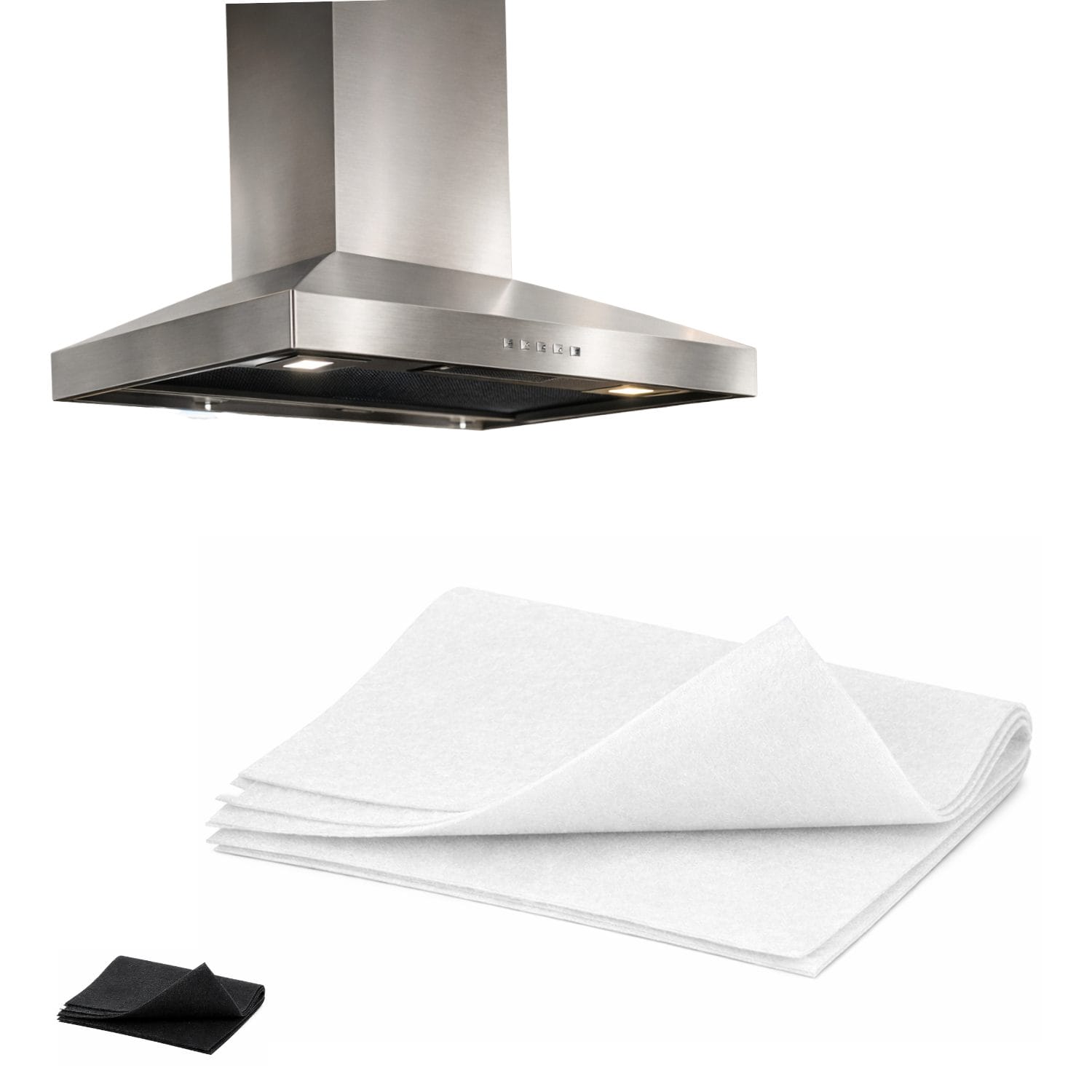 filtro per cappa bianco principale Filtro per cappa bianco ai carboni attivi in foglio tagliabile