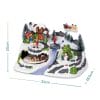 giostrina-natale-grande-misure Villaggio natalizio luminoso Paluplus 31x18,5x20 cm con pupazzo di neve e luci